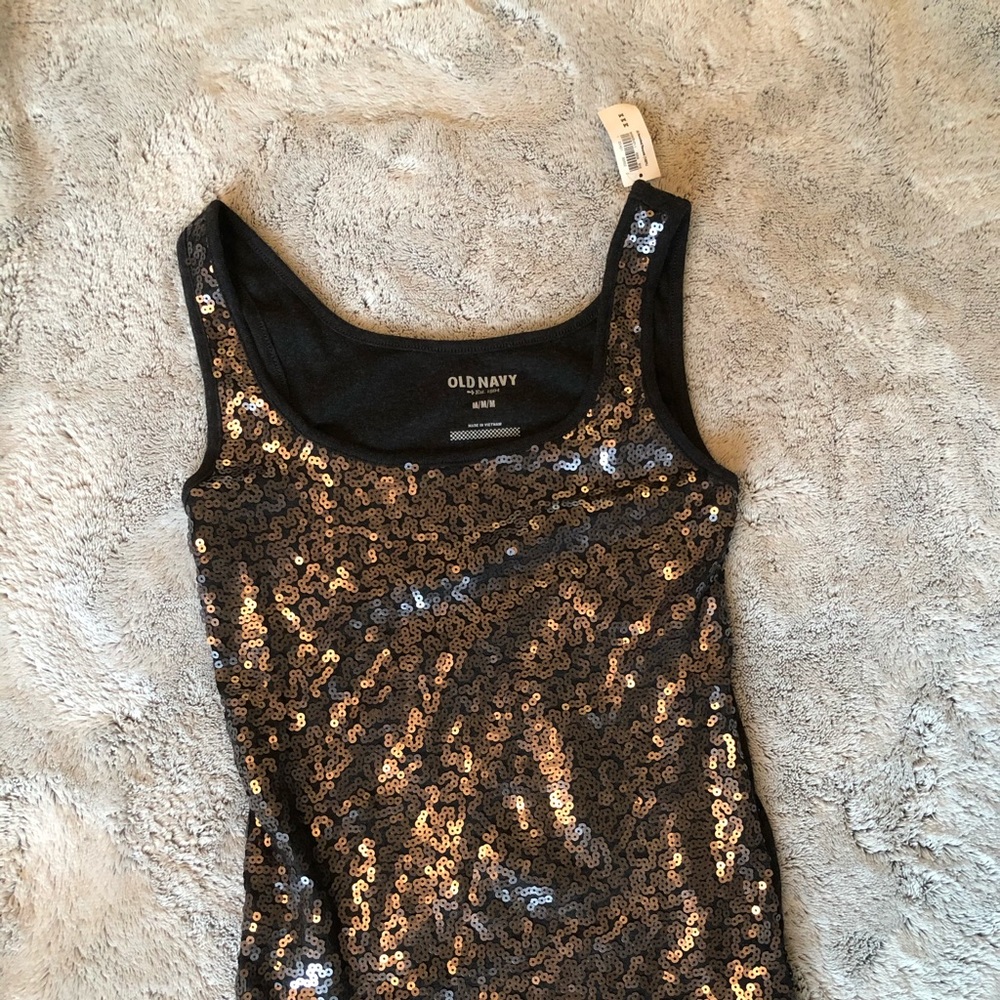 Old Navy sequined tank size M